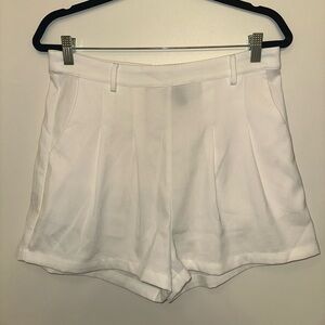 CIDER white high waisted shorts